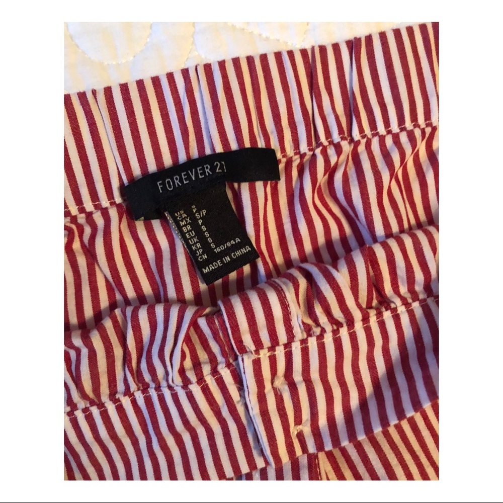 Striped off the shoulder